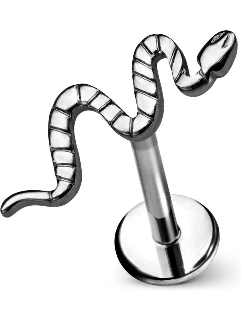 Stylish Snake Flat Back Stud Earrings - Trendy Fashion Jewelry Accessory